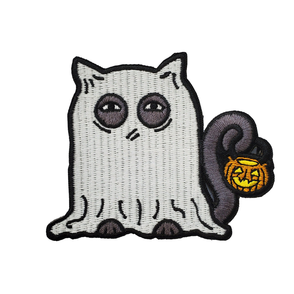 Glowing Ghost Cat Patch