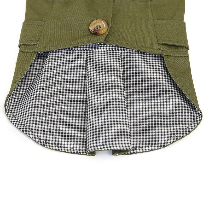 British Style Pet Jacket Coat